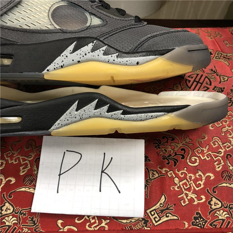 PK GOD Jordan 5 Retro Off-White Black CT8480 retail materials ready to ship